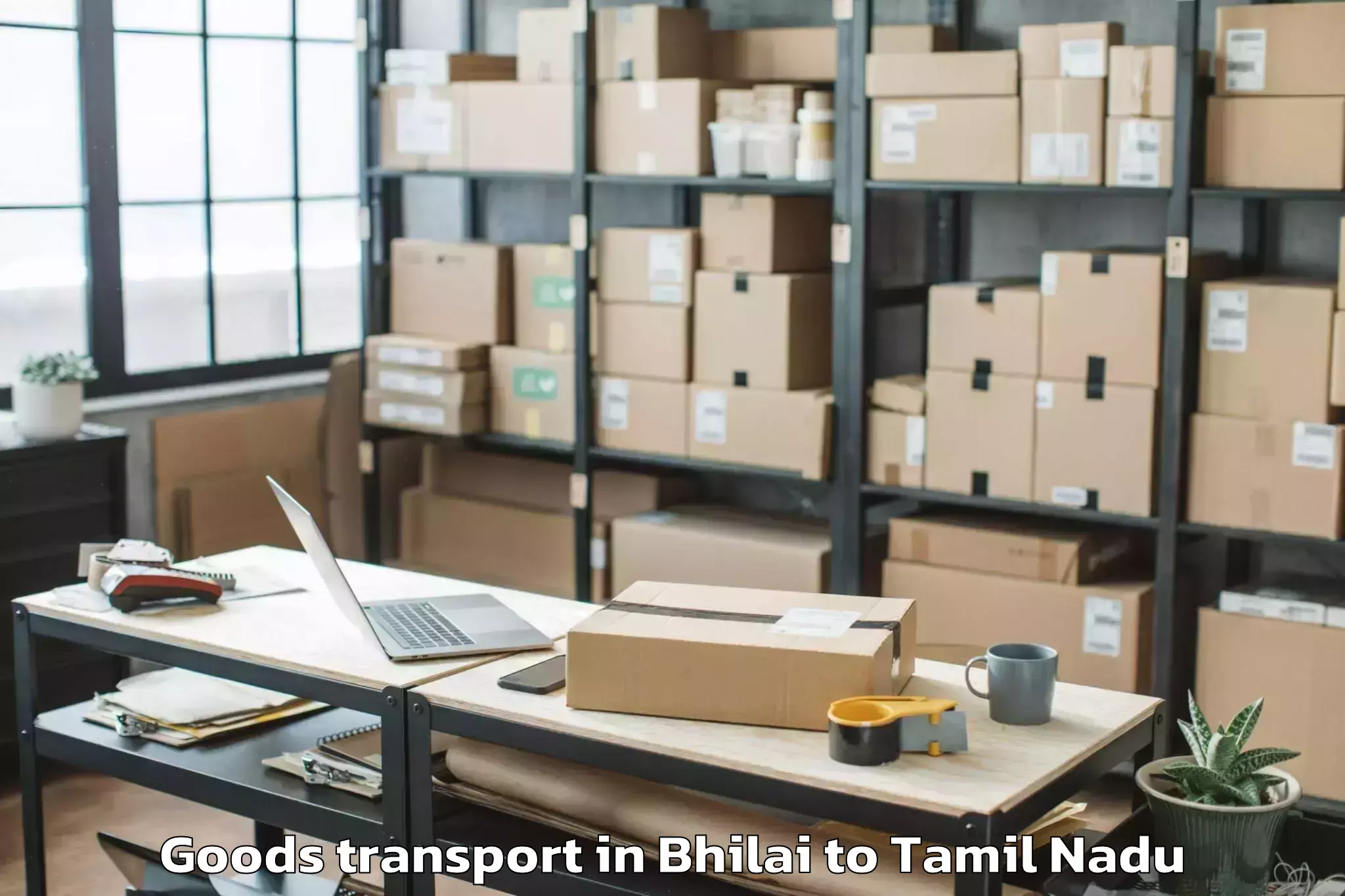 Hassle-Free Bhilai to Ranipet Goods Transport